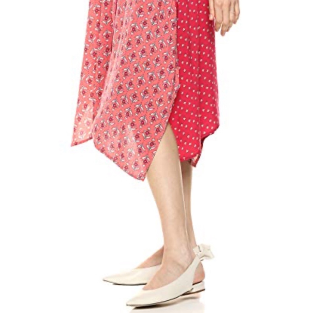Sharagano floral button up dress size 8 - Picture 4 of 9